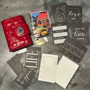 Coach Turn Lock mini planner agenda